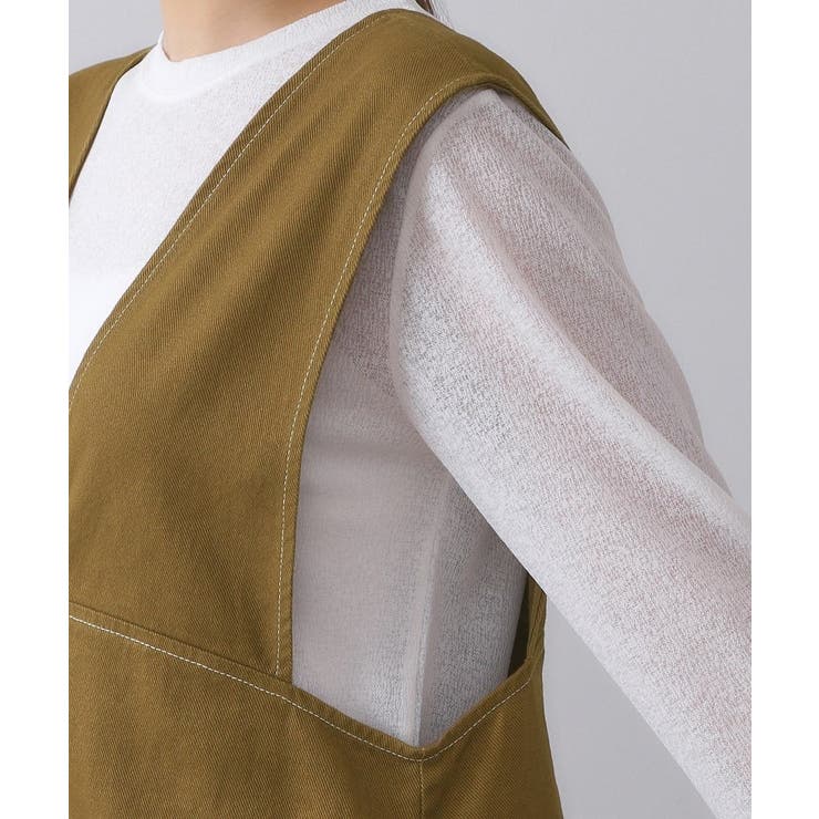 配色ステッチジャンスカ【洗濯機洗い可】 | OPAQUE.CLIP | 詳細画像13 