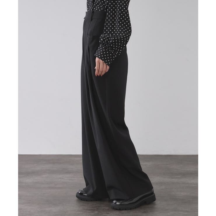 タックデザインワイドパンツ【洗濯機OK】 | OPAQUE.CLIP | 詳細画像10 