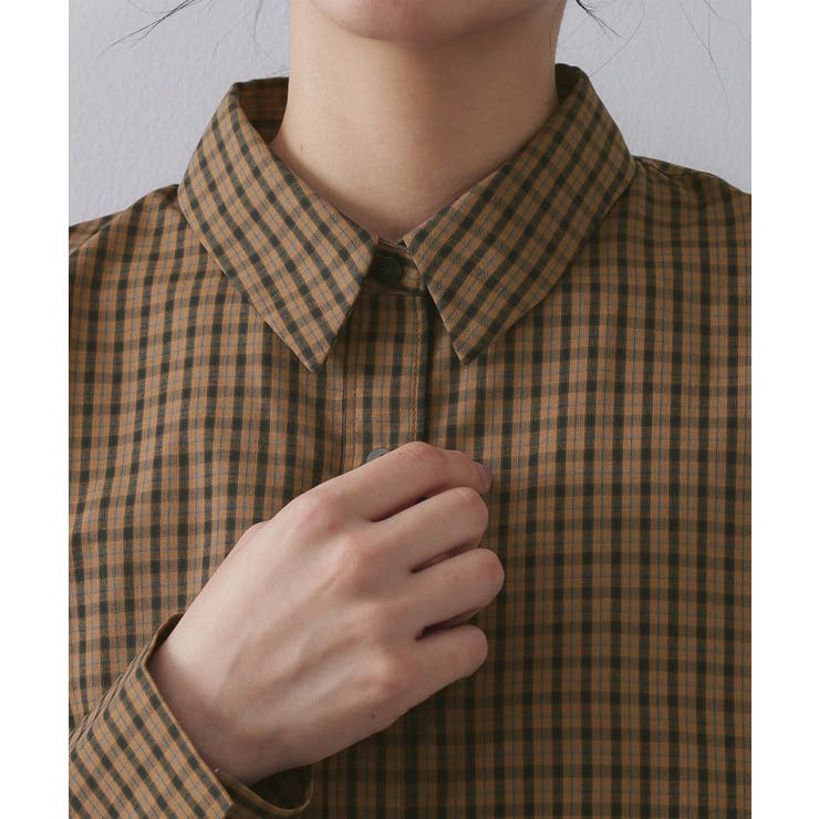 チェック柄レギュラーシャツ【洗濯機OK】 | OPAQUE.CLIP | 詳細画像12 