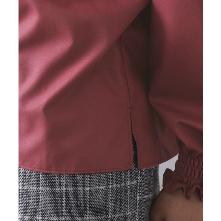 シャーリングハイネックブラウス【洗濯機OK】 | OPAQUE.CLIP | 詳細画像19 