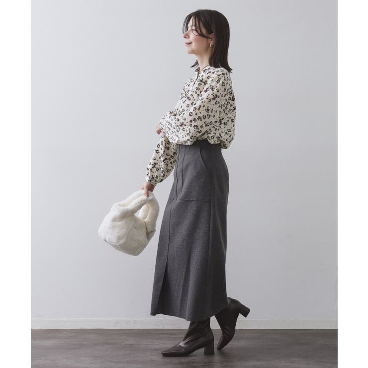 フラワープリントブラウス【洗濯機OK】 | OPAQUE.CLIP | 詳細画像3 