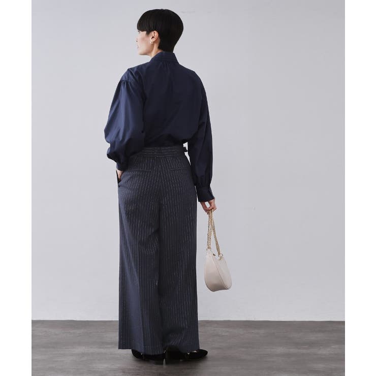 ラメストライプワイドパンツ【洗濯機OK】 | OPAQUE.CLIP | 詳細画像7 