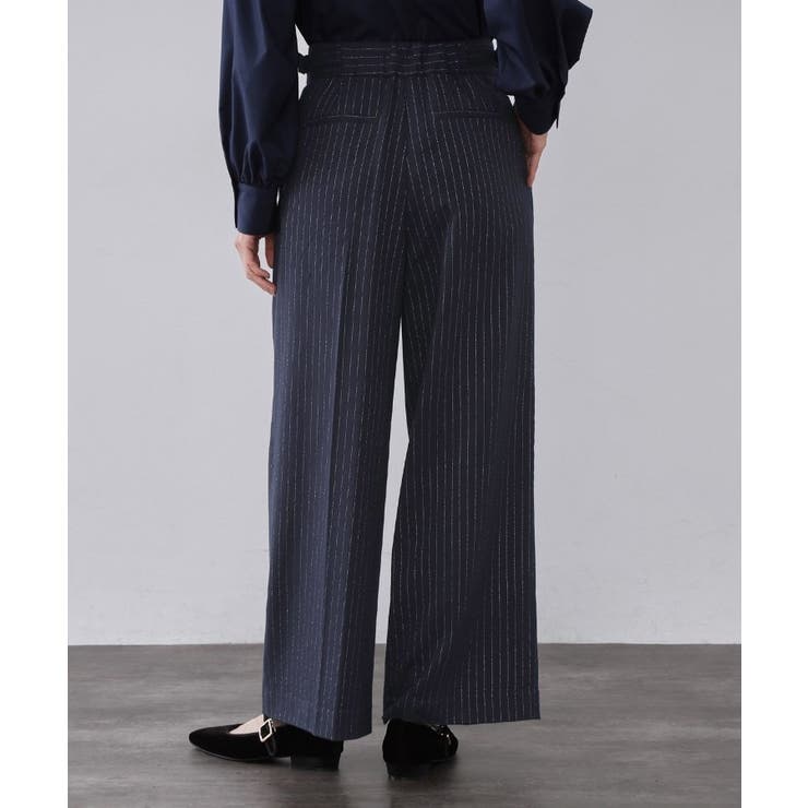 ラメストライプワイドパンツ【洗濯機OK】 | OPAQUE.CLIP | 詳細画像11 