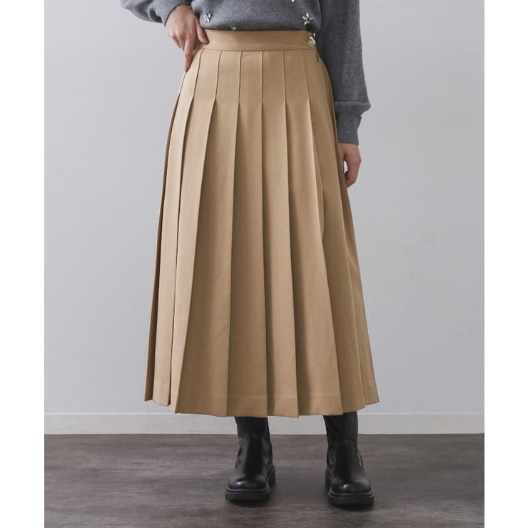 ワイドプリーツスカート【洗濯機OK】 | OPAQUE.CLIP | 詳細画像9 