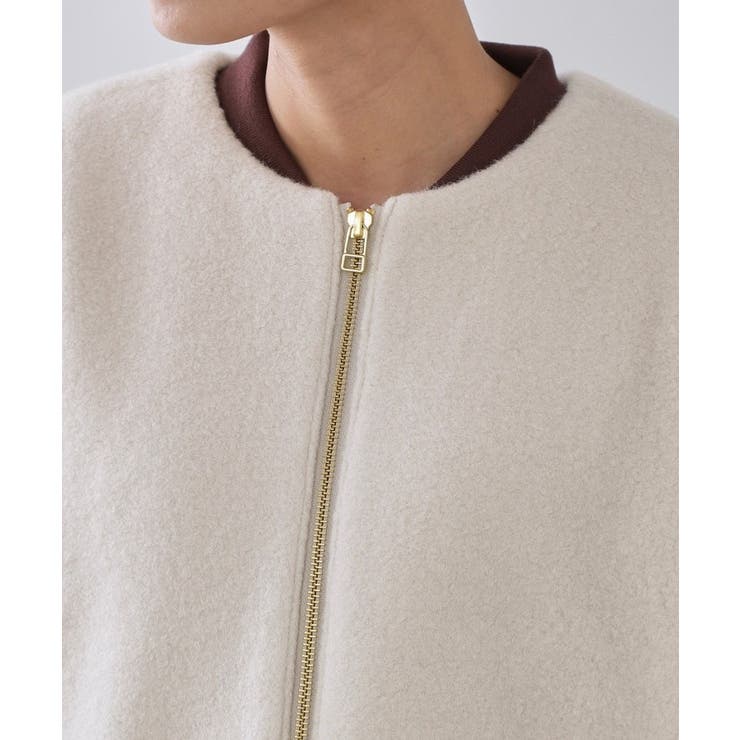 もこもこノーカラージップミドルコート【洗える】 | OPAQUE.CLIP | 詳細画像12 