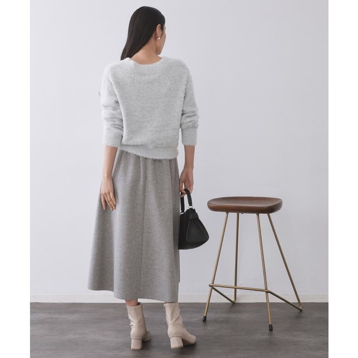 スパンコールフェザーVネックニット【洗濯機OK】 | OPAQUE.CLIP | 詳細画像32 