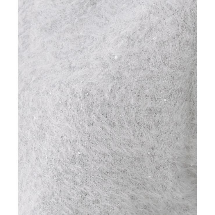 スパンコールフェザーVネックニット【洗濯機OK】 | OPAQUE.CLIP | 詳細画像33 