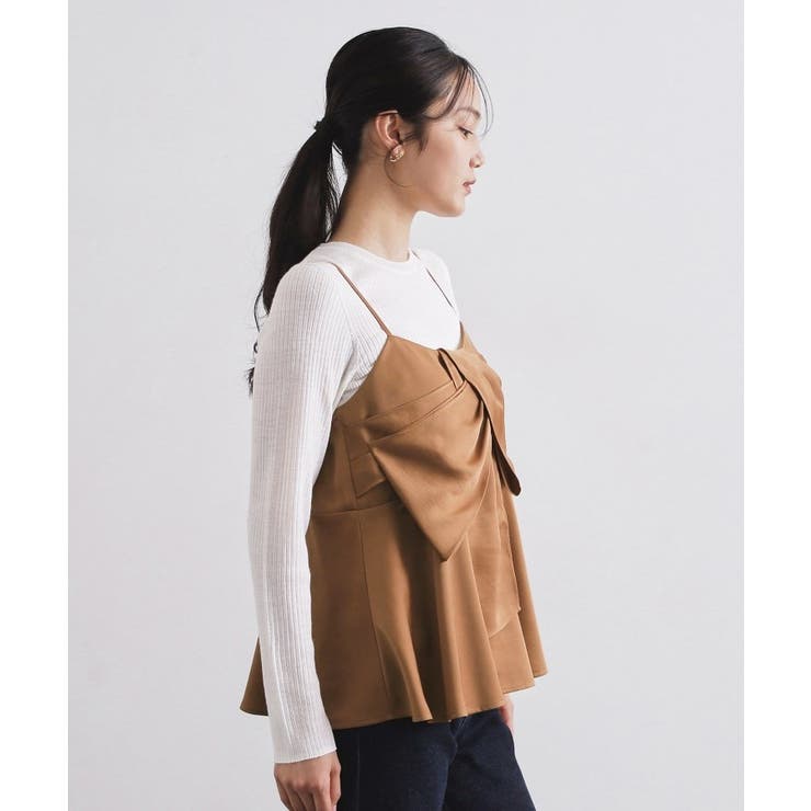 サテンキャミブラウス【洗濯機OK】 | OPAQUE.CLIP | 詳細画像14 