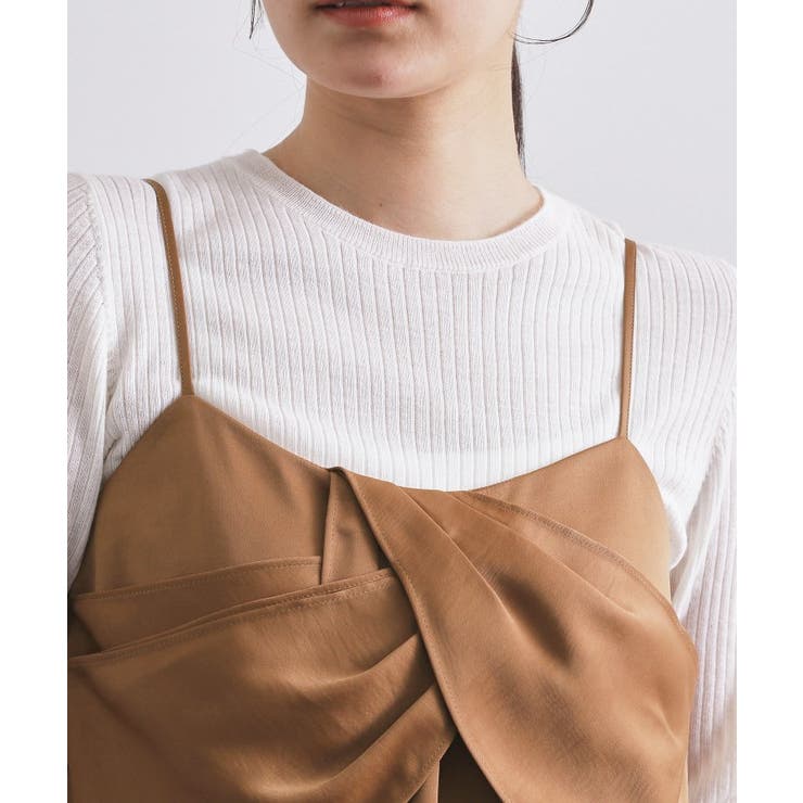 サテンキャミブラウス【洗濯機OK】 | OPAQUE.CLIP | 詳細画像16 