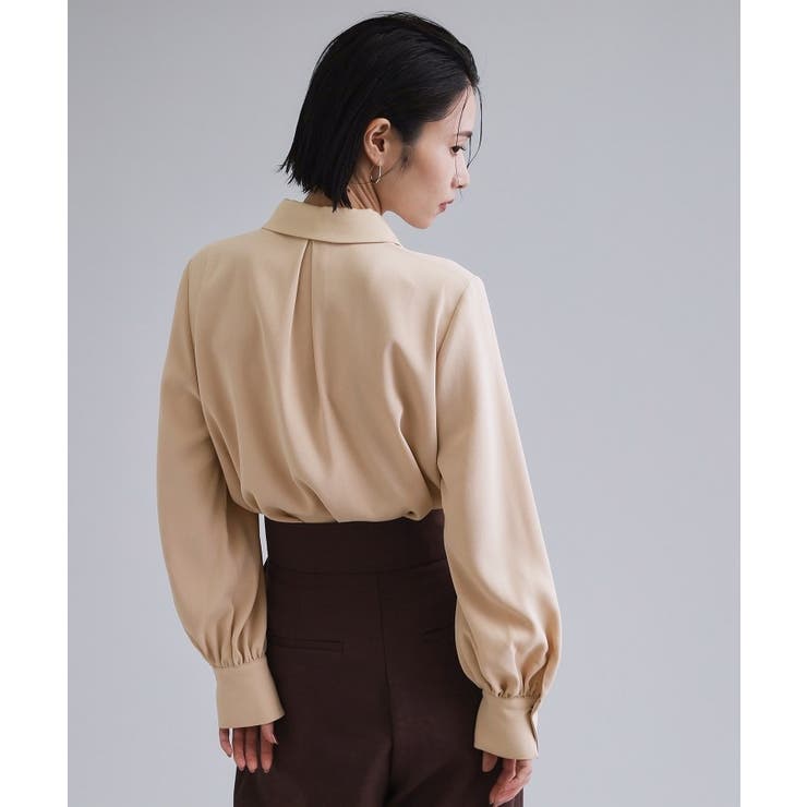 【es】ビックカラーブラウス【洗濯機OK】 | OPAQUE.CLIP | 詳細画像1 