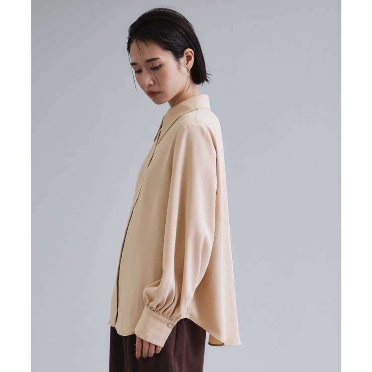 【es】ビックカラーブラウス【洗濯機OK】 | OPAQUE.CLIP | 詳細画像10 