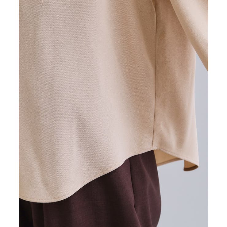 【es】ビックカラーブラウス【洗濯機OK】 | OPAQUE.CLIP | 詳細画像16 