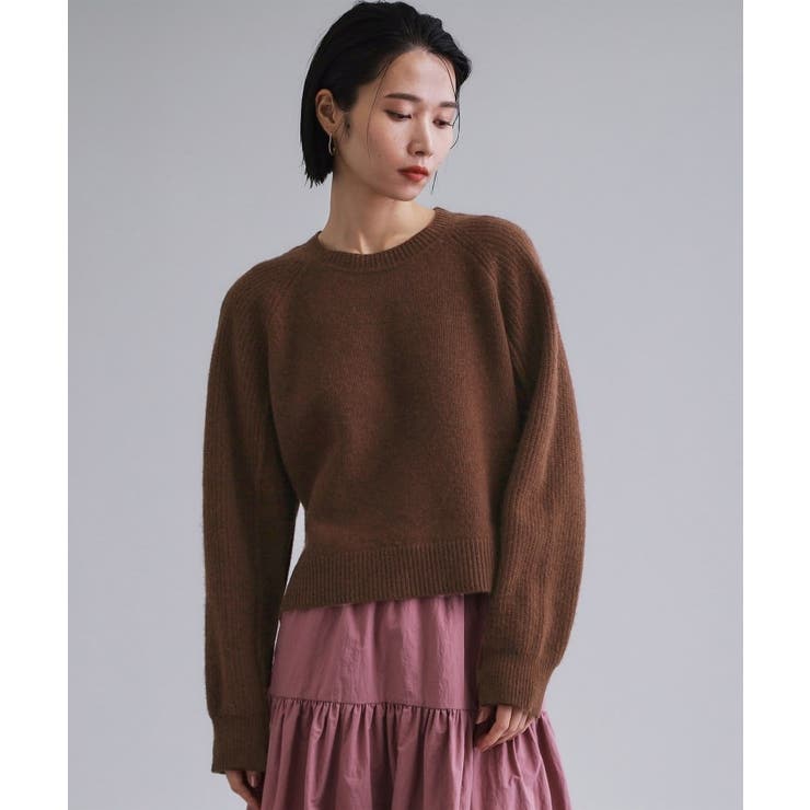 【es】メリノウール クルーミドルゲージニット | OPAQUE.CLIP | 詳細画像13 