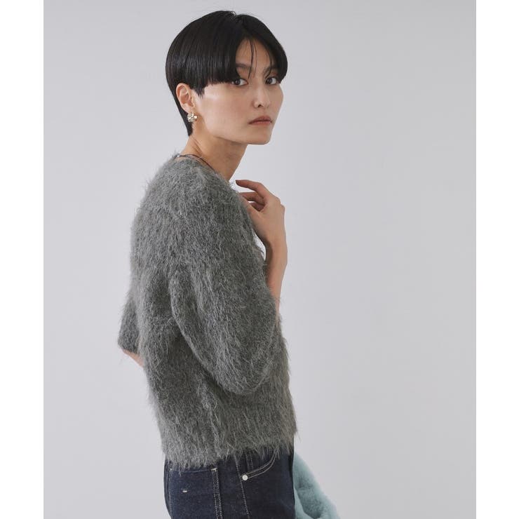 フェザーヤーンニット【洗濯機OK/抗ピル】 | OPAQUE.CLIP | 詳細画像5 