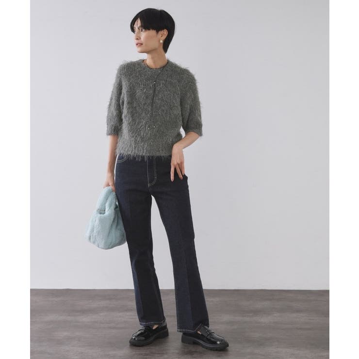 フェザーヤーンニット【洗濯機OK/抗ピル】 | OPAQUE.CLIP | 詳細画像6 