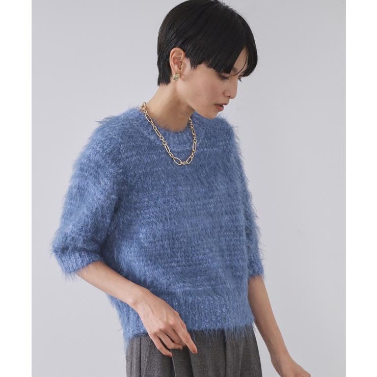 フェザーヤーンニット【洗濯機OK/抗ピル】 | OPAQUE.CLIP | 詳細画像9 