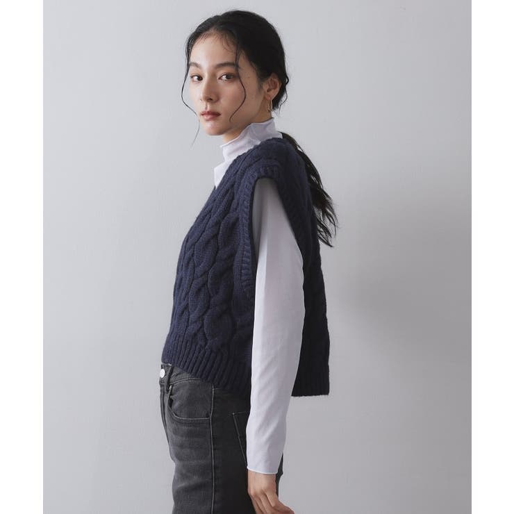 ケーブルローゲージベスト【洗濯機OK】 | OPAQUE.CLIP | 詳細画像14 