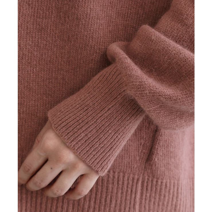 【es】フラッフィーウールVネックニット【洗濯機OK】 | OPAQUE.CLIP | 詳細画像18 