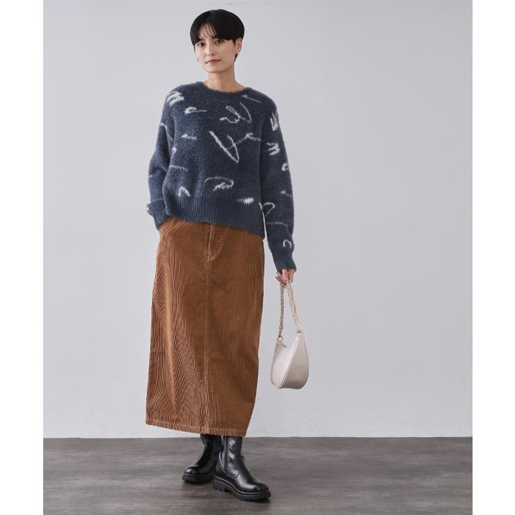 アート柄シャギーニット【洗濯機OK】 | OPAQUE.CLIP | 詳細画像6 