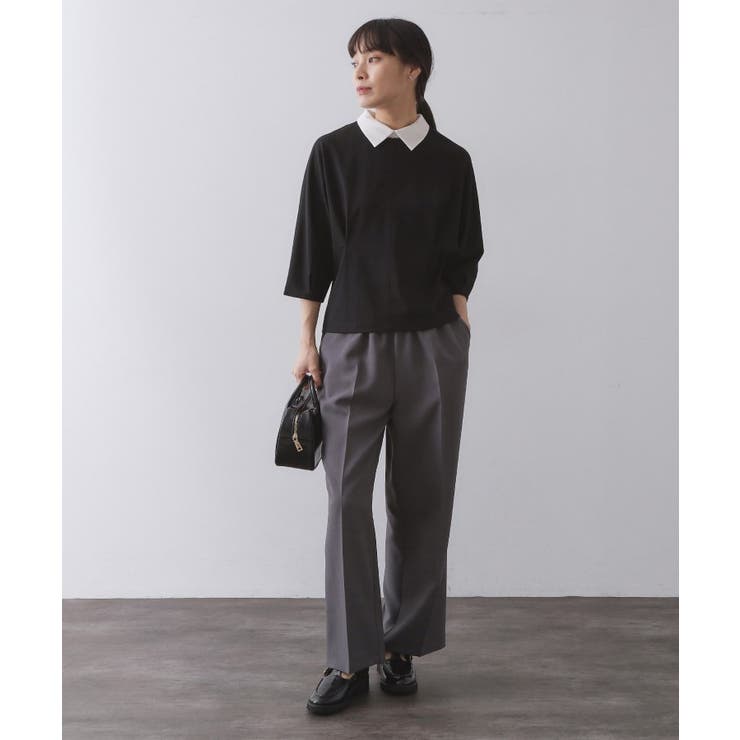 襟付きドルマントップス【洗濯機OK】 | OPAQUE.CLIP | 詳細画像4 