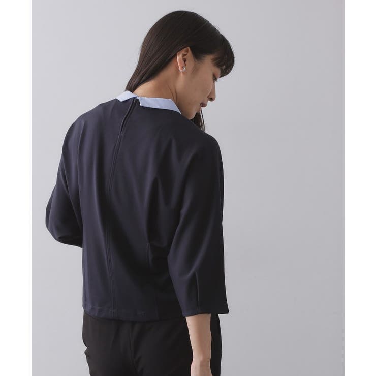 襟付きドルマントップス【洗濯機OK】 | OPAQUE.CLIP | 詳細画像18 