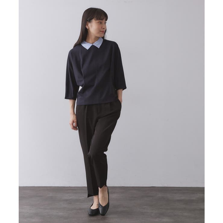 襟付きドルマントップス【洗濯機OK】 | OPAQUE.CLIP | 詳細画像19 