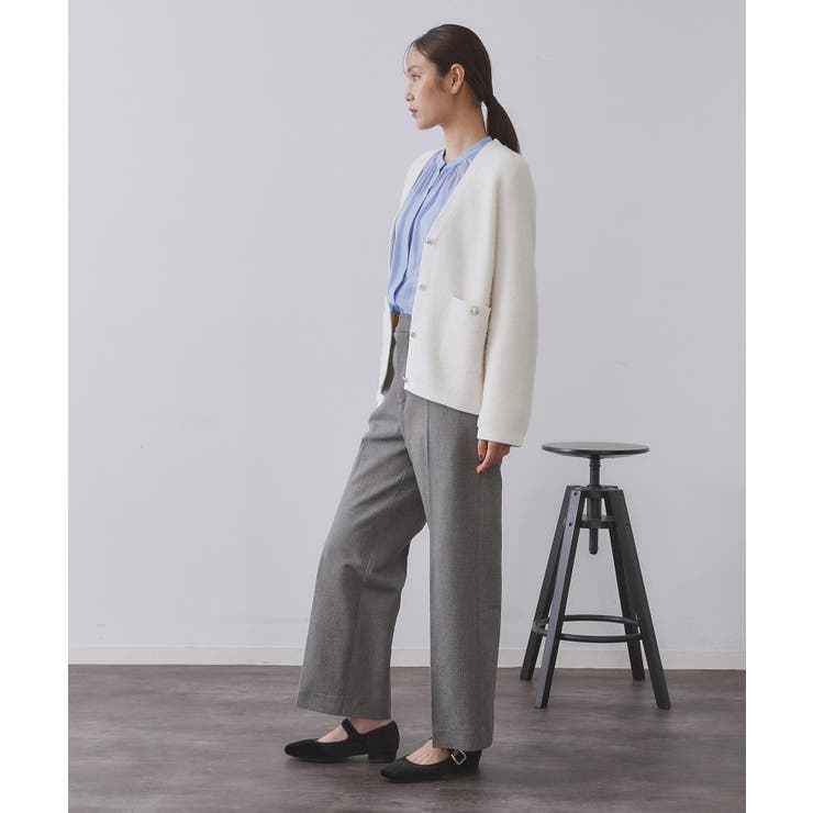 フェザーヤーンカーディガン【洗濯機OK/抗ピル】 | OPAQUE.CLIP | 詳細画像19 