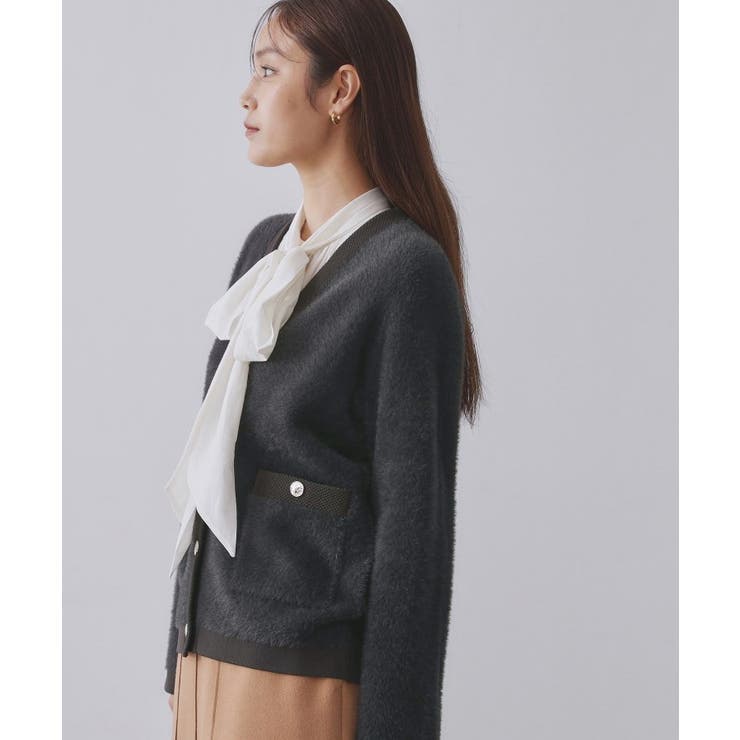 フェザーヤーンカーディガン【洗濯機OK/抗ピル】 | OPAQUE.CLIP | 詳細画像23 