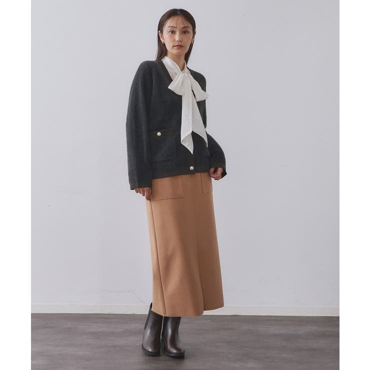 フェザーヤーンカーディガン【洗濯機OK/抗ピル】 | OPAQUE.CLIP | 詳細画像24 