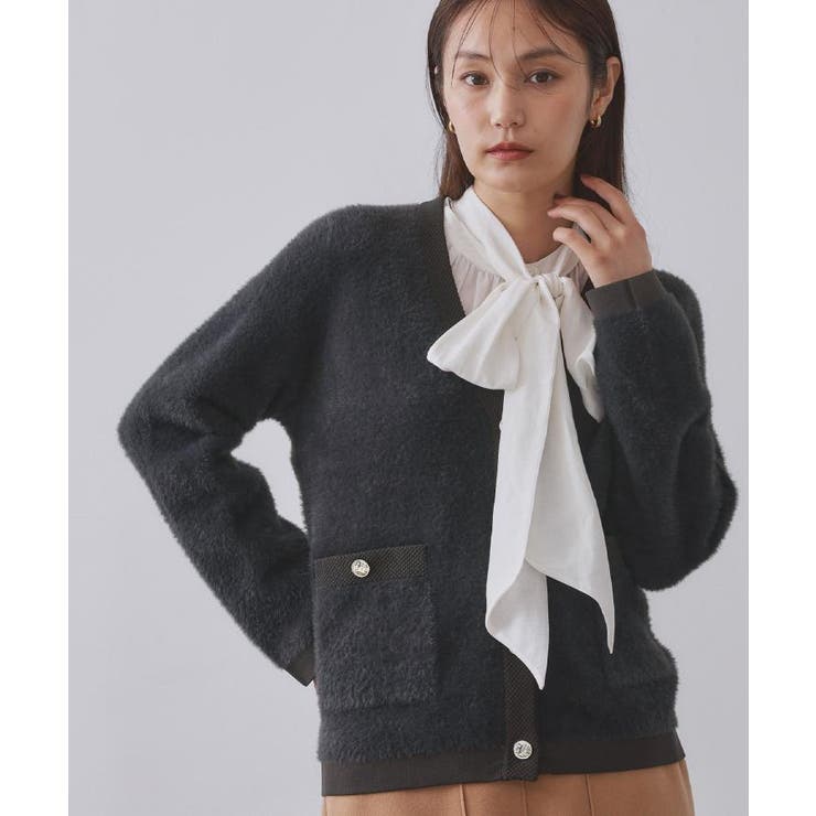 フェザーヤーンカーディガン【洗濯機OK/抗ピル】 | OPAQUE.CLIP | 詳細画像22 