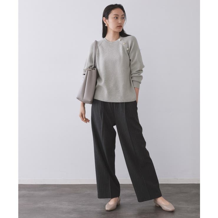 ボタンデザインラメニット【洗濯機OK】 | OPAQUE.CLIP | 詳細画像33 