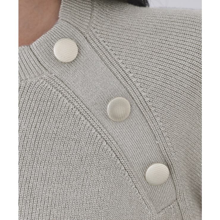 ボタンデザインラメニット【洗濯機OK】 | OPAQUE.CLIP | 詳細画像35 