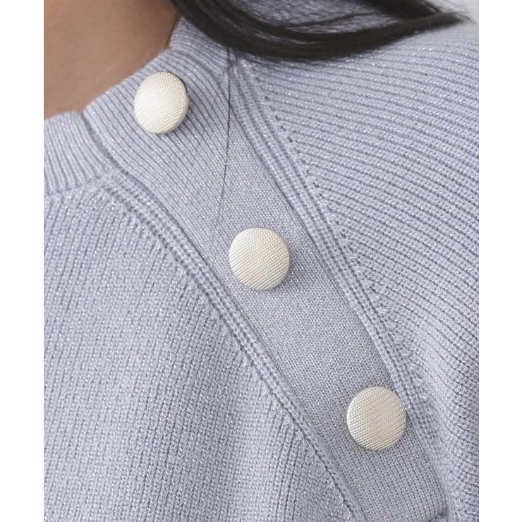 ボタンデザインラメニット【洗濯機OK】 | OPAQUE.CLIP | 詳細画像50 