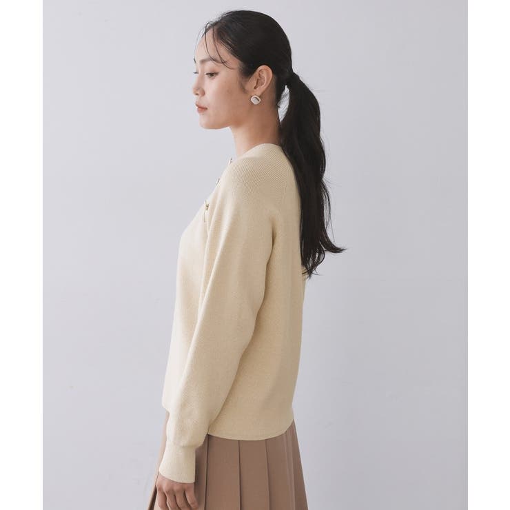 ボタンデザインラメニット【洗濯機OK】 | OPAQUE.CLIP | 詳細画像52 