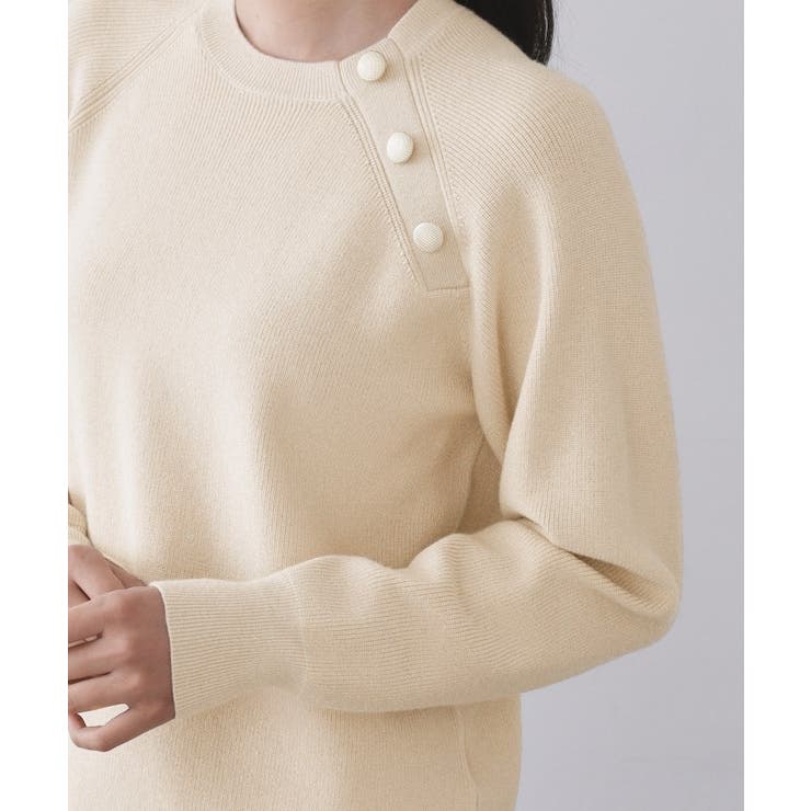 ボタンデザインラメニット【洗濯機OK】 | OPAQUE.CLIP | 詳細画像55 