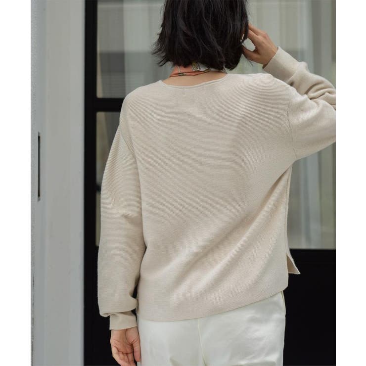 ラメガーターボートネックニット【洗濯機OK】 | OPAQUE.CLIP | 詳細画像5 