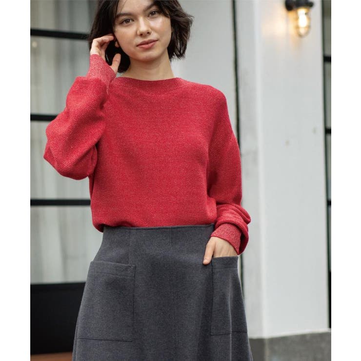 ラメガーターボートネックニット【洗濯機OK】 | OPAQUE.CLIP | 詳細画像25 