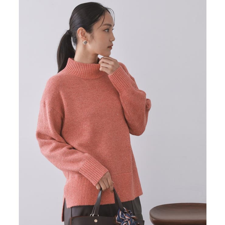 ラメスパンコールハイネックニット/セットアップ対応可【洗濯機OK】 | OPAQUE.CLIP | 詳細画像54 