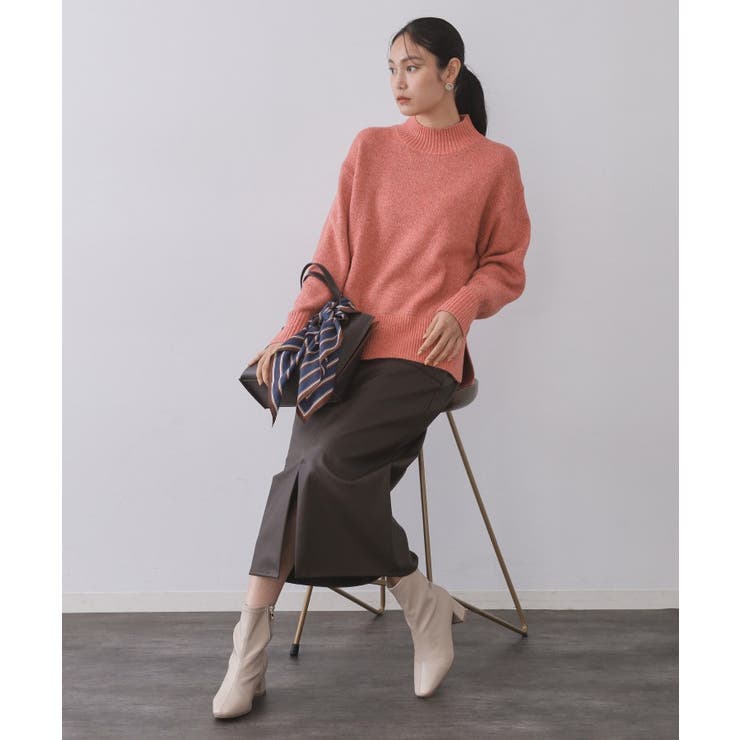 ラメスパンコールハイネックニット/セットアップ対応可【洗濯機OK】 | OPAQUE.CLIP | 詳細画像56 