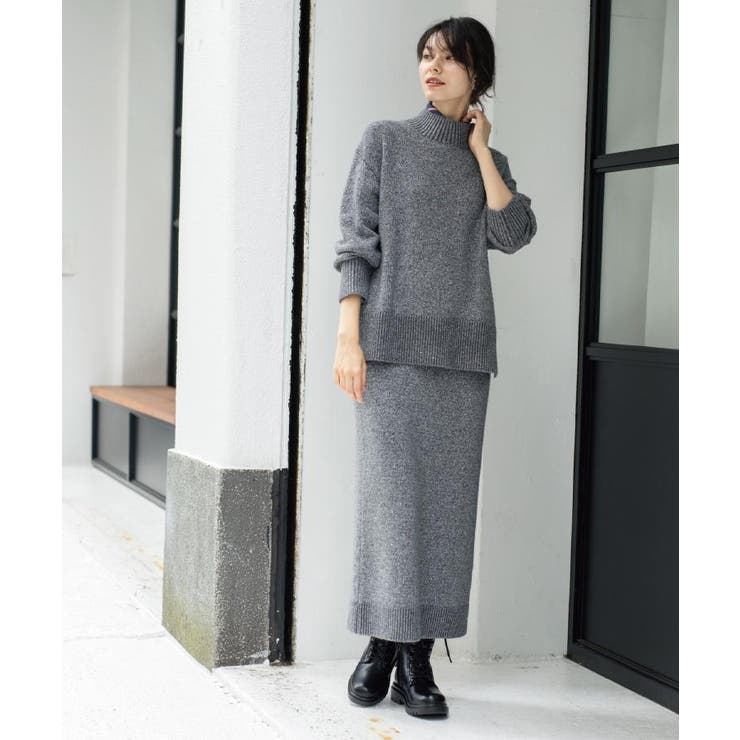 ラメスパンコールハイネックニット/セットアップ対応可【洗濯機OK】 | OPAQUE.CLIP | 詳細画像15 