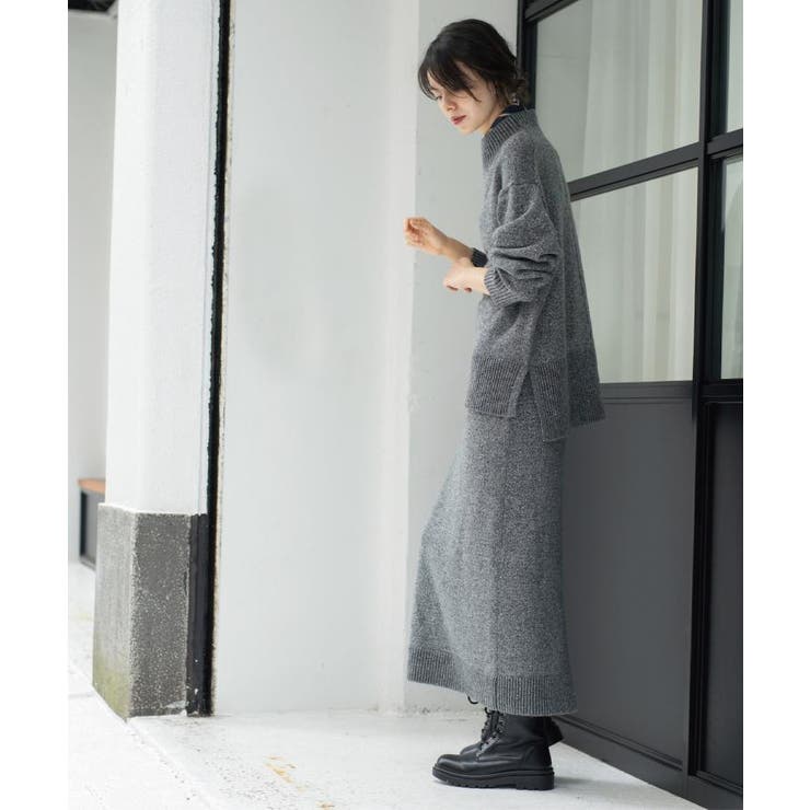 ラメスパンコールハイネックニット/セットアップ対応可【洗濯機OK】 | OPAQUE.CLIP | 詳細画像16 