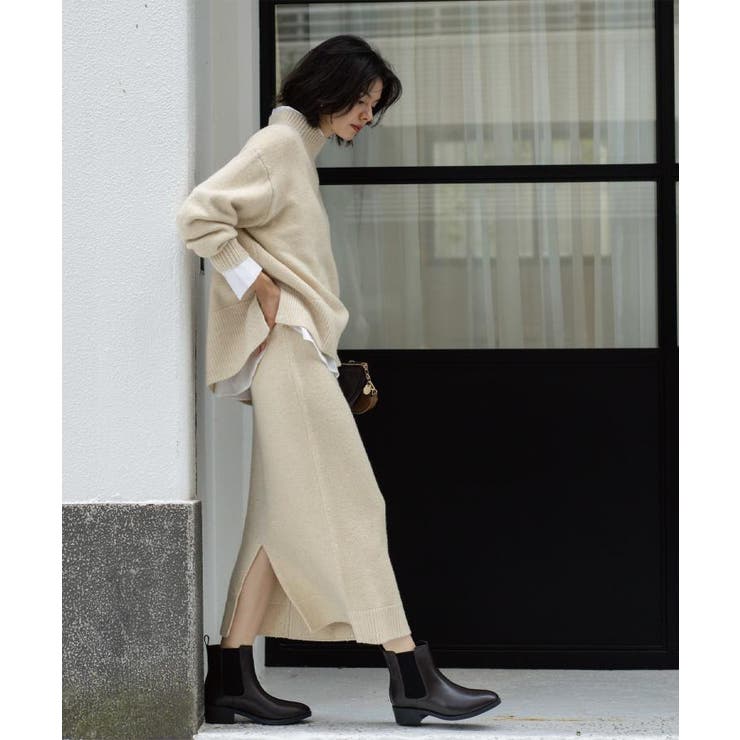 ラメスパンコールハイネックニット/セットアップ対応可【洗濯機OK】 | OPAQUE.CLIP | 詳細画像23 