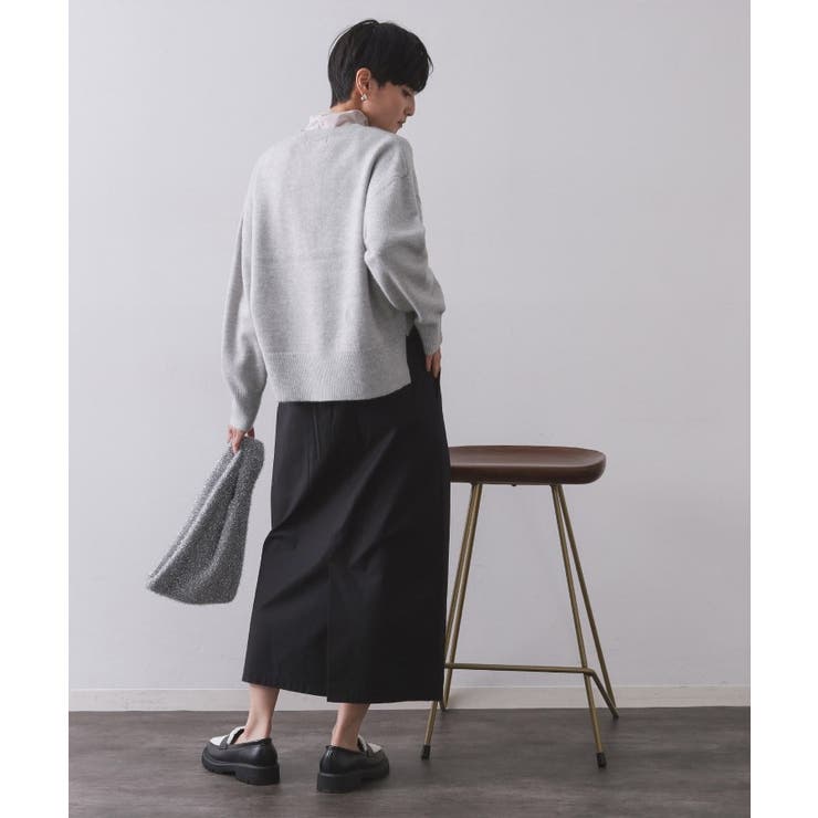 きらきらクルーミドルゲージニット【洗濯機OK】 | OPAQUE.CLIP | 詳細画像24 