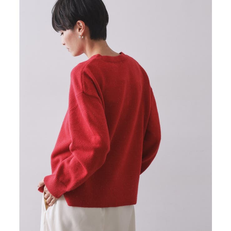 きらきらクルーミドルゲージニット【洗濯機OK】 | OPAQUE.CLIP | 詳細画像32 