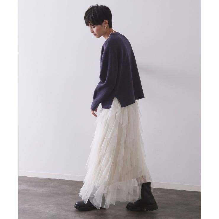 きらきらクルーミドルゲージニット【洗濯機OK】 | OPAQUE.CLIP | 詳細画像39 