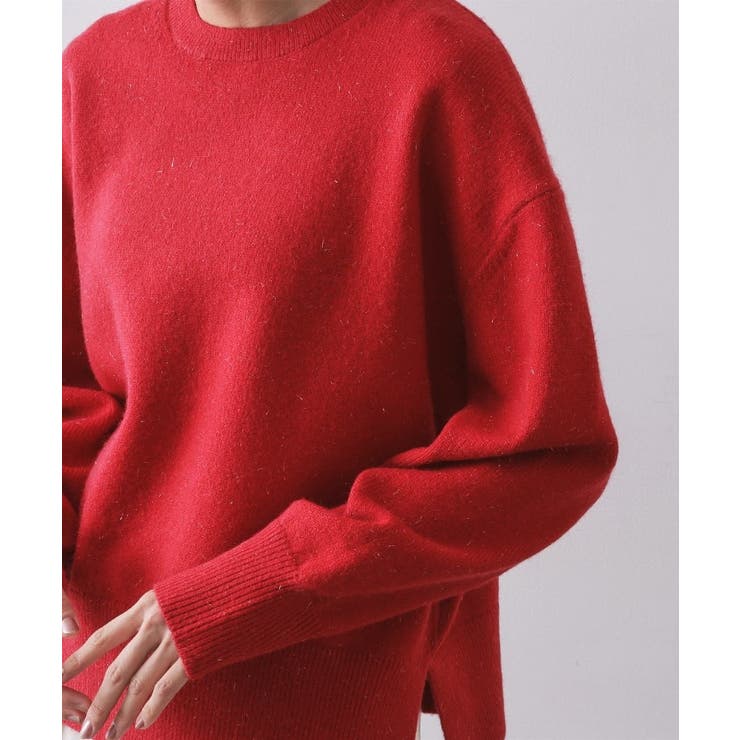 きらきらクルーミドルゲージニット【洗濯機OK】 | OPAQUE.CLIP | 詳細画像45 