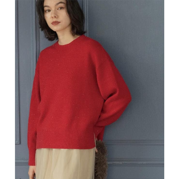 きらきらクルーミドルゲージニット【洗濯機OK】 | OPAQUE.CLIP | 詳細画像10 