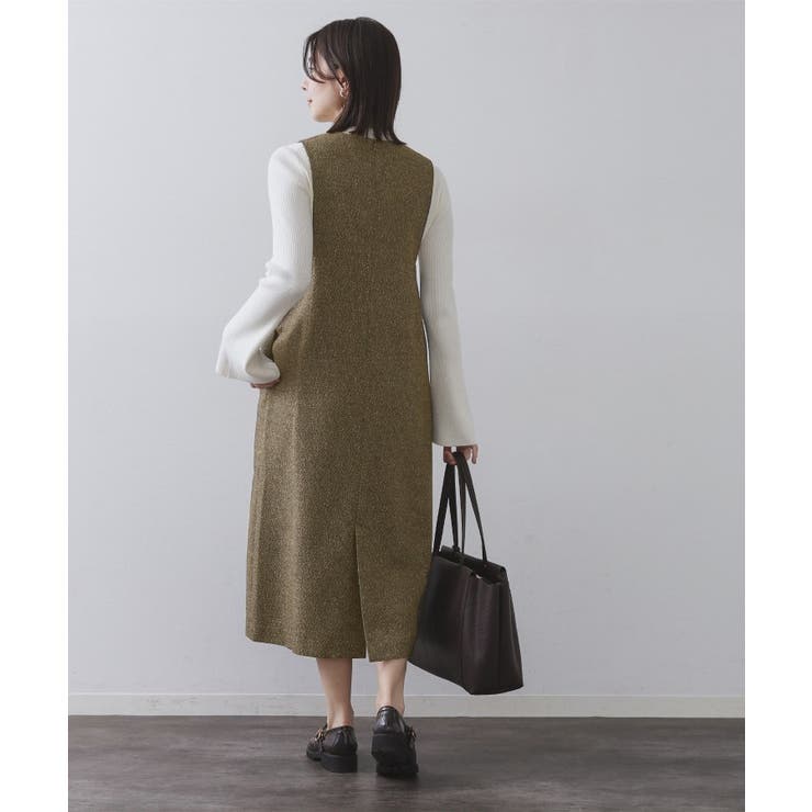 ラメツイードジャンスカ【洗濯機OK】 | OPAQUE.CLIP | 詳細画像8 