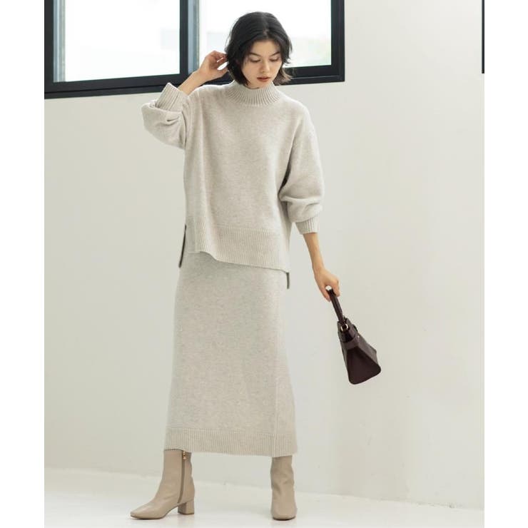 ラメスパンコールナロースカート/セットアップ対応可【洗濯機OK】 | OPAQUE.CLIP | 詳細画像6 