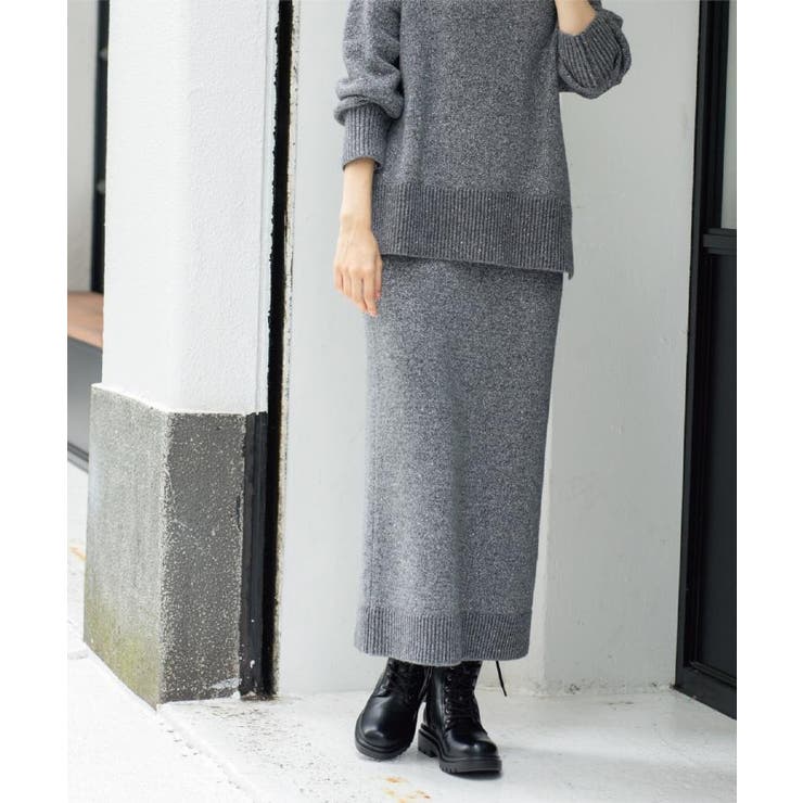 ラメスパンコールナロースカート/セットアップ対応可【洗濯機OK】 | OPAQUE.CLIP | 詳細画像12 